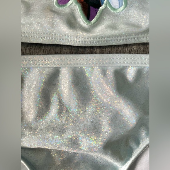 Swimsuit Disney Girls Elsa & Anna Bikini, Size 7/8 - Picture 4 of 5